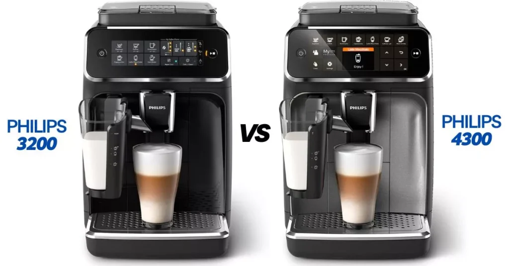 Philips LatteGo 3200 vs 4300